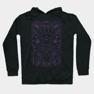 Purple Folk Art Hoodie